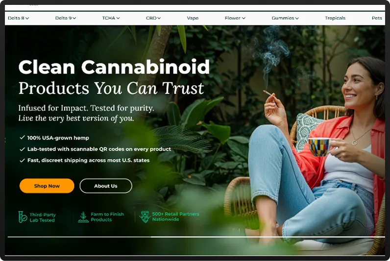 Preview of the Regulated D2C Cannabis e-commerce project